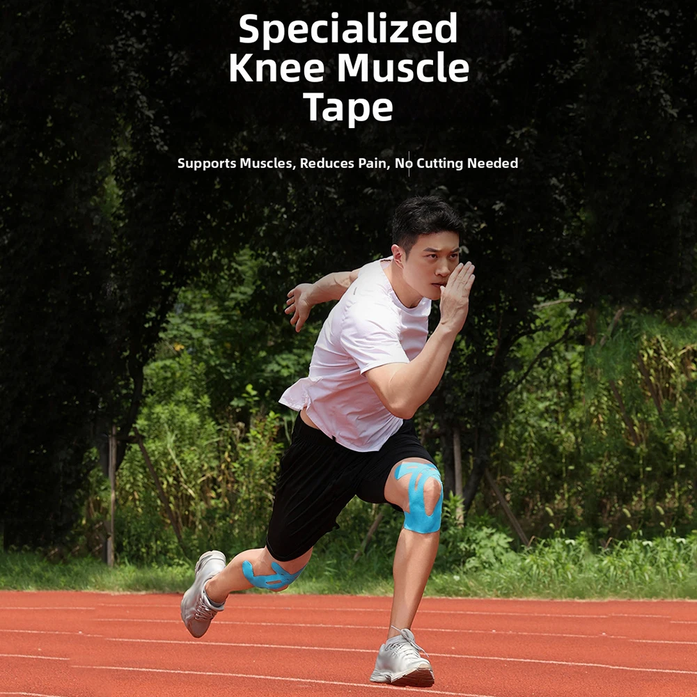6pcs Elastic Waterproof Knee Tape For Knee Stability Kinesiology Tape For Knees Elastic Waterproof Knee Tape Provide Support