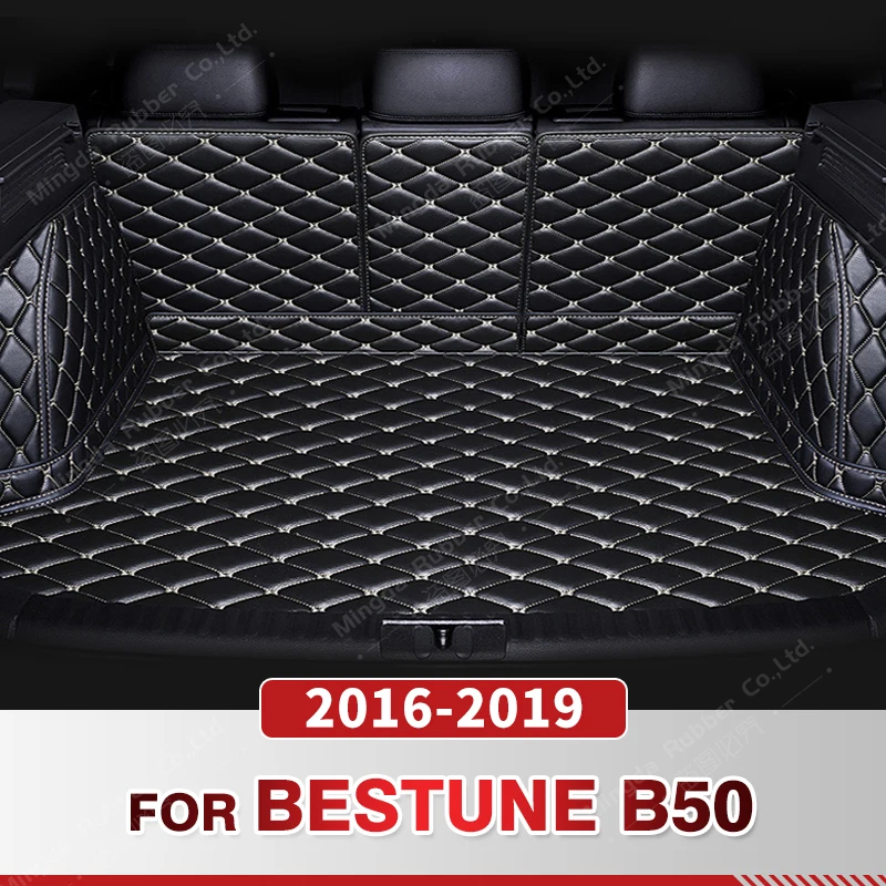 

Auto Full Coverage Trunk Mat For BESTUNE B50 2016-2019 18 17 Car Boot Cover Pad Cargo Liner Interior Protector Accessories