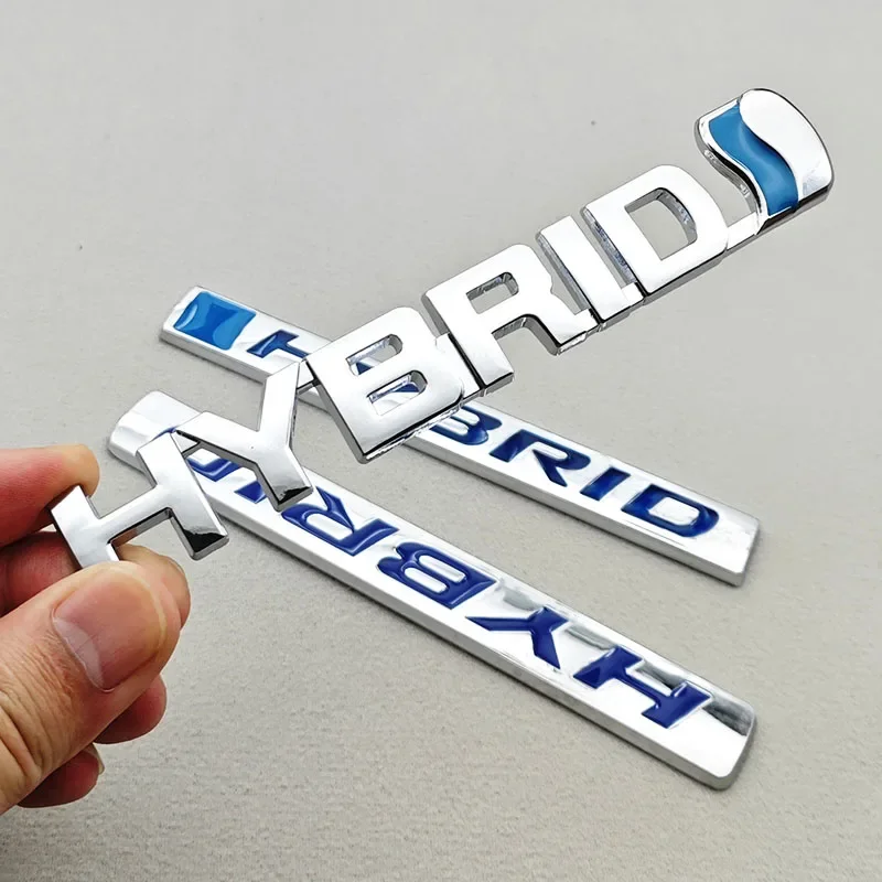 3D Metal Car Sticker Logo HYBRID Fender Side Rear Trunk Badge Emblem For Toyota RAV4 Prius Camry Accord Sienna Auto Accessories