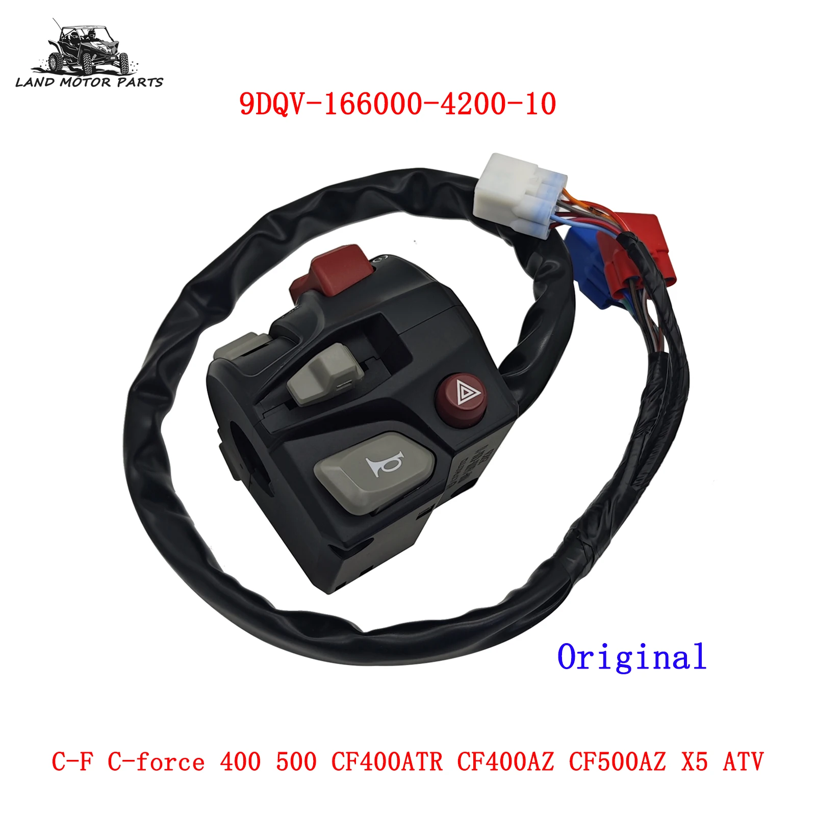 

Original 2WD/4WD Right hand Swtich Assy 9DSV-160340-6002 9DSV-160340-6000-10 For C-FMoto 520cc 625CC CF850XC CF850ATV