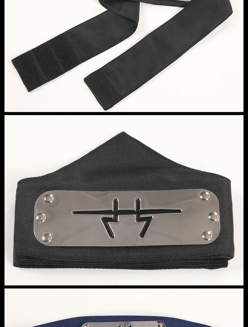 NARUTO Akatsuki Pain Kisame Deidara Kakuzu Hidan Offizielle Autorisierung Cosplay Ninja Stirnband Haarbekleidung – Detail 9