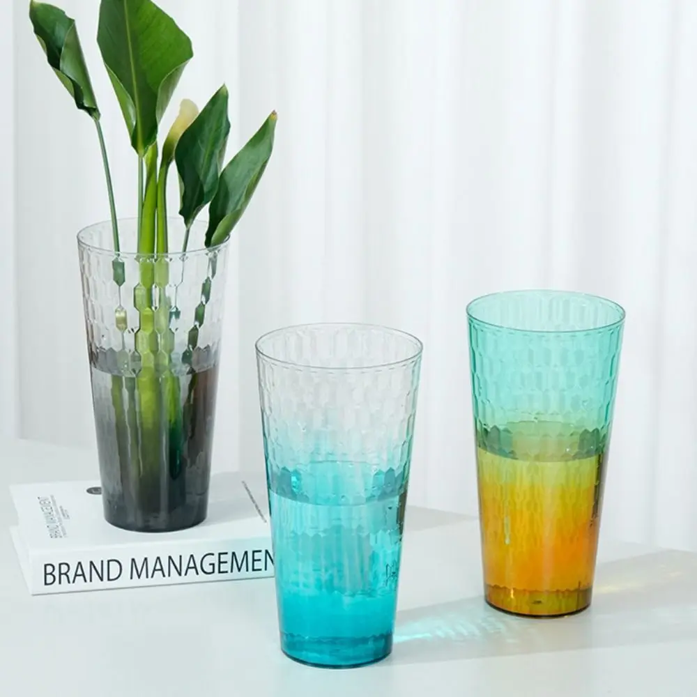 

Desktop Ornament Simple Two-color Vase Creative Exquisite Flower Bucket Multi-purpose Modern Flower Holder Living Room