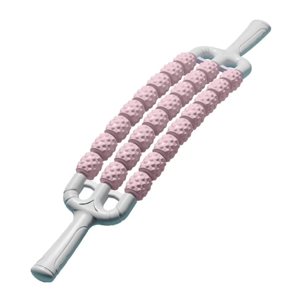 

Three Rows Curved Massage Roller Fitness Multifunction Yoga Massage Stick Anti Cellulite Relaxation Muscles Fascia Stick Arms