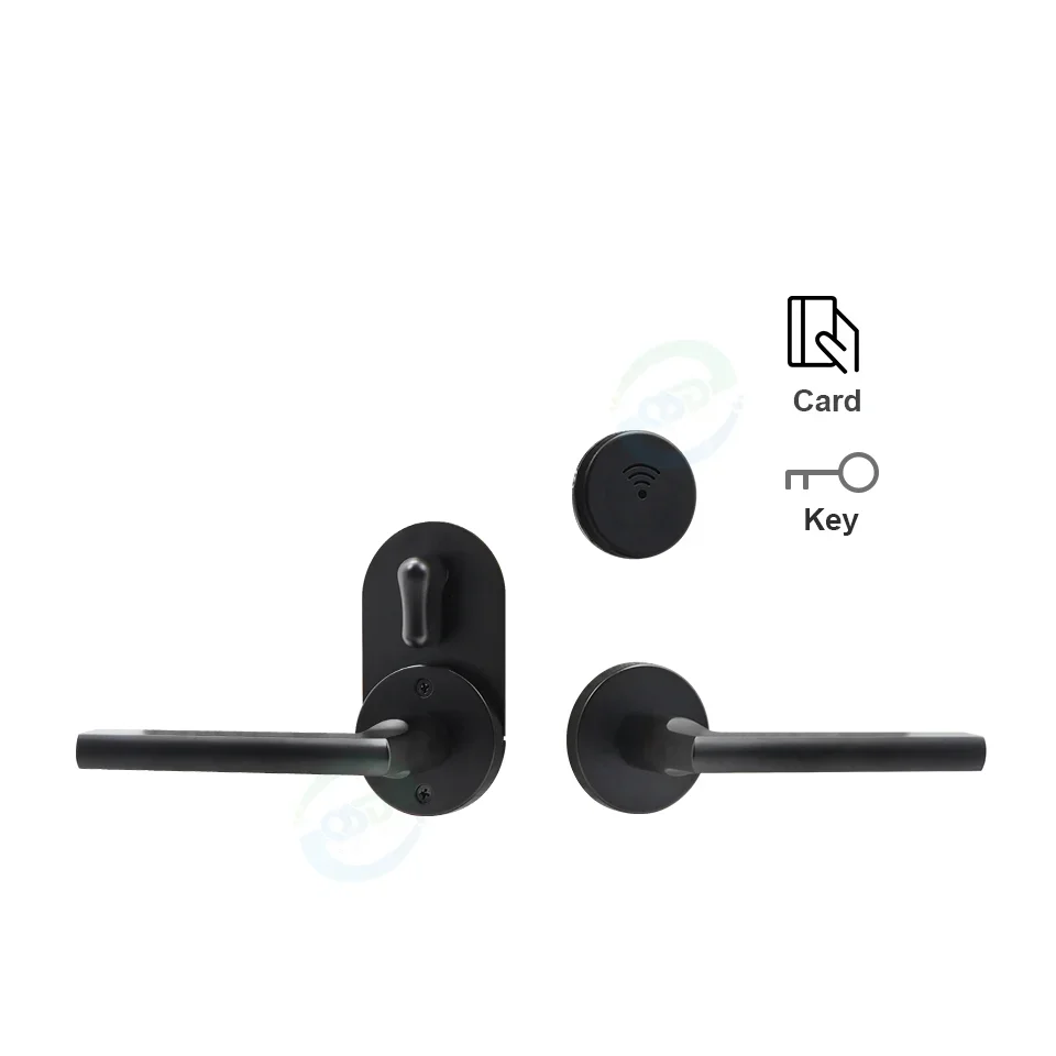 Highly Secure RFID Smart Hotel Door Lock System Split Handle Keyless Access Free Lock Management Software for Hotels