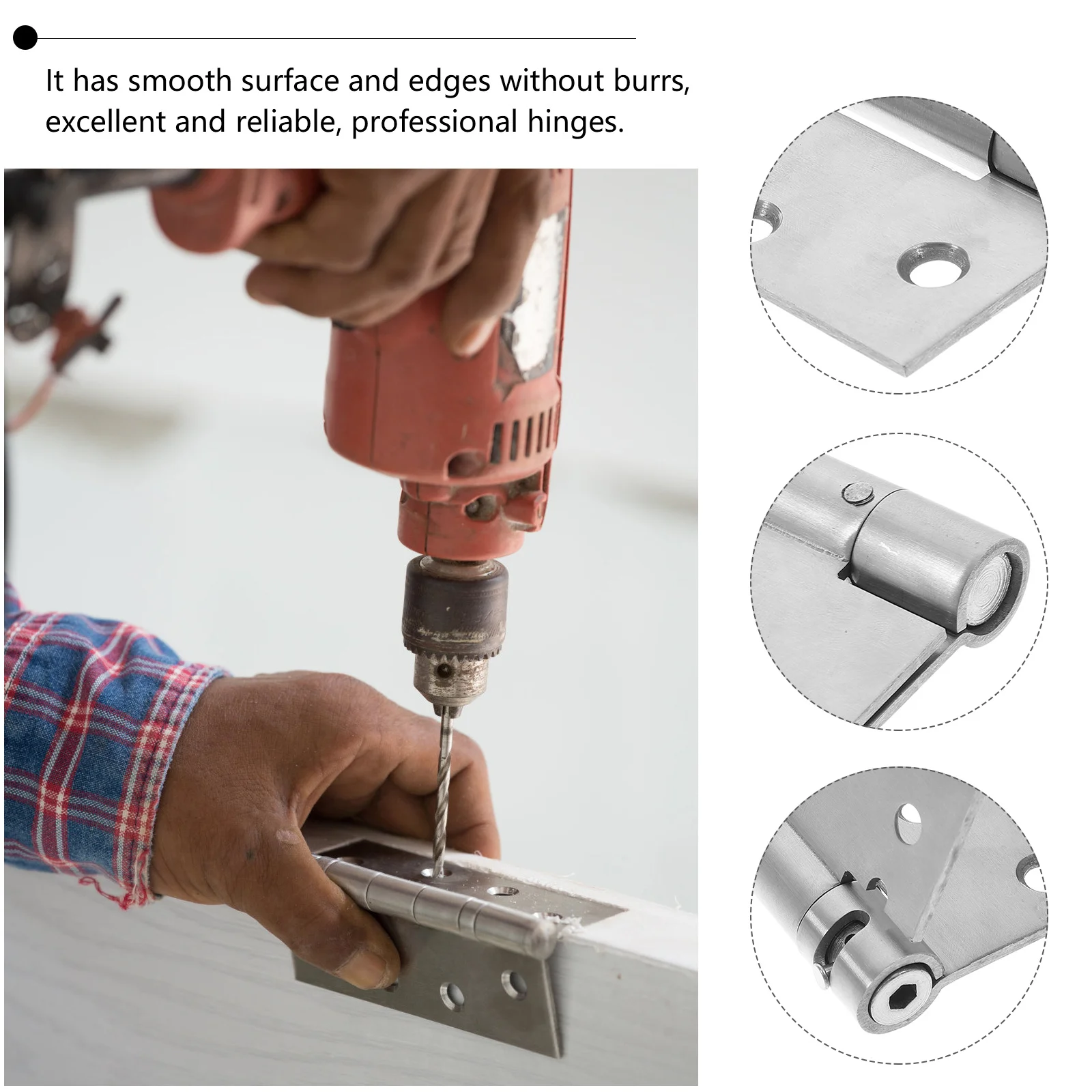 

2pcs Automatic Door Closing Hinges 4 Inch Spring Loaded Self Closing Hinges For Garage Door Residential Exterior Heavy Duty