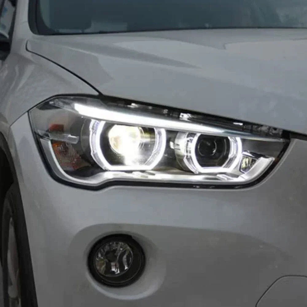 مصابيح أمامية للسيارة لسيارات Bmw X1 2016-2019 F48 F49 Led مجموعة مصابيح أمامية للسيارات ترقية عالية التكوين ملحقات عدسة العرض #3