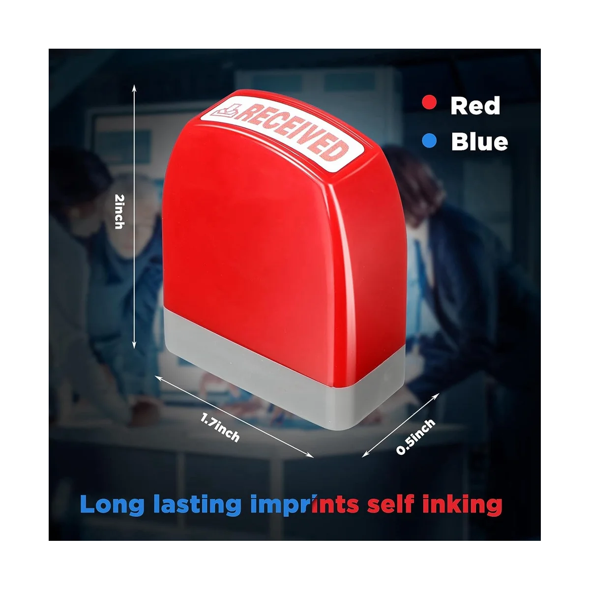 مجموعة ختم مطاطي ذاتي التحبير ، طوابع ممسوحة بالفاكس ، طوابع حساب الرسائل ، نسخة مدفوعة معتمدة ، 16 قطعة