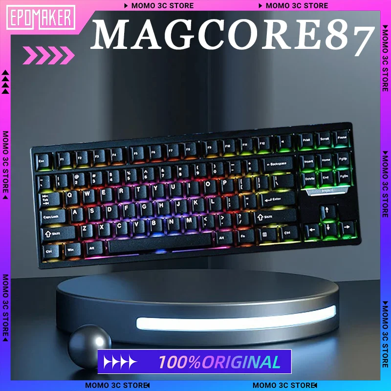 

EPOMAKER MAGCORE87 Mechanical Keyboard Aluminum Alloy 8k Polling Rate Magnetic Inductive Switch Customized Keyboard Pc Accessory