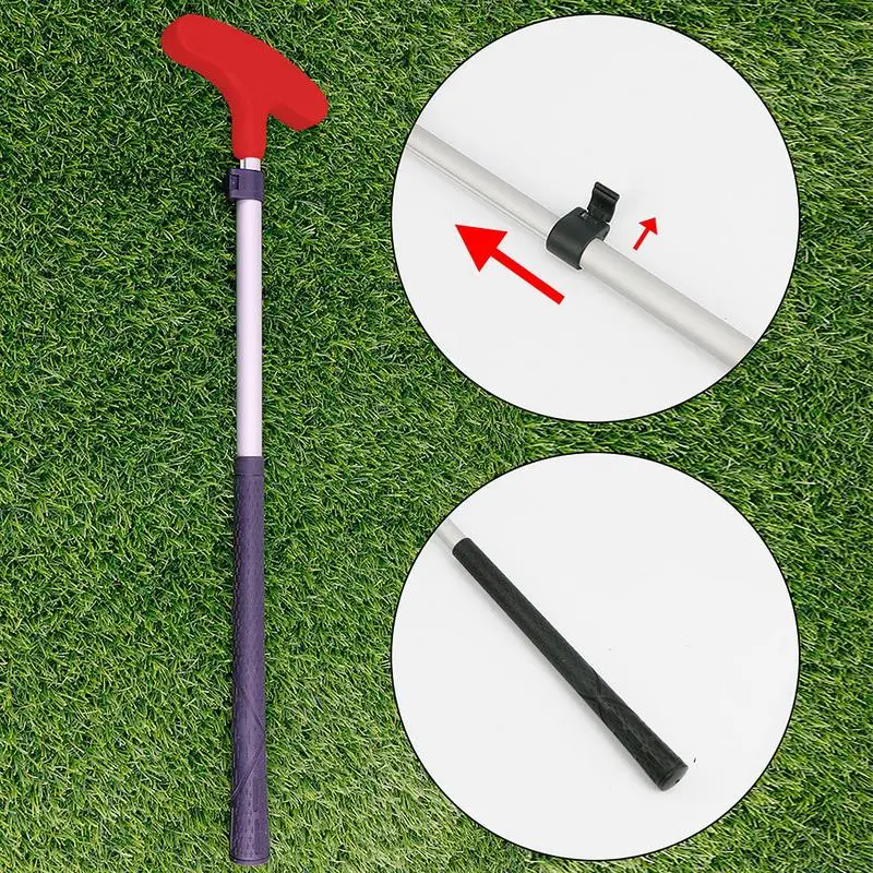 Kids Golf Putter Adjustable Golf Left and Right Handed Putter Extendable Shaft Parent Child Interaction Golf Putter Accessories