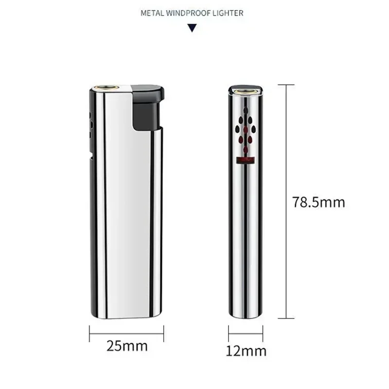 2024 New Windproof Lighter Blue Flame Jet Lighter High Power Cigar Lighter Kitchen BBQ Men Smoking Accessories Birthday Gift