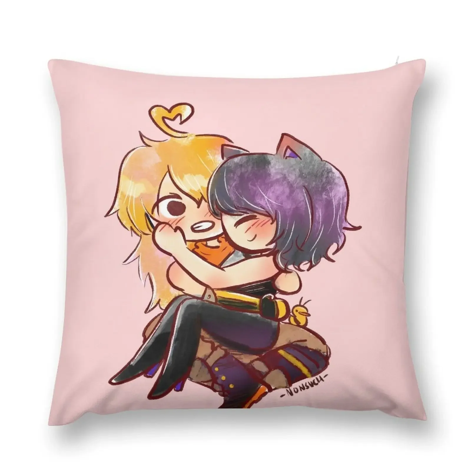 Late night bees Throw Pillow anime girl Sofa Cushion Cover pillows decor home Luxury Sofa Cushions pillow