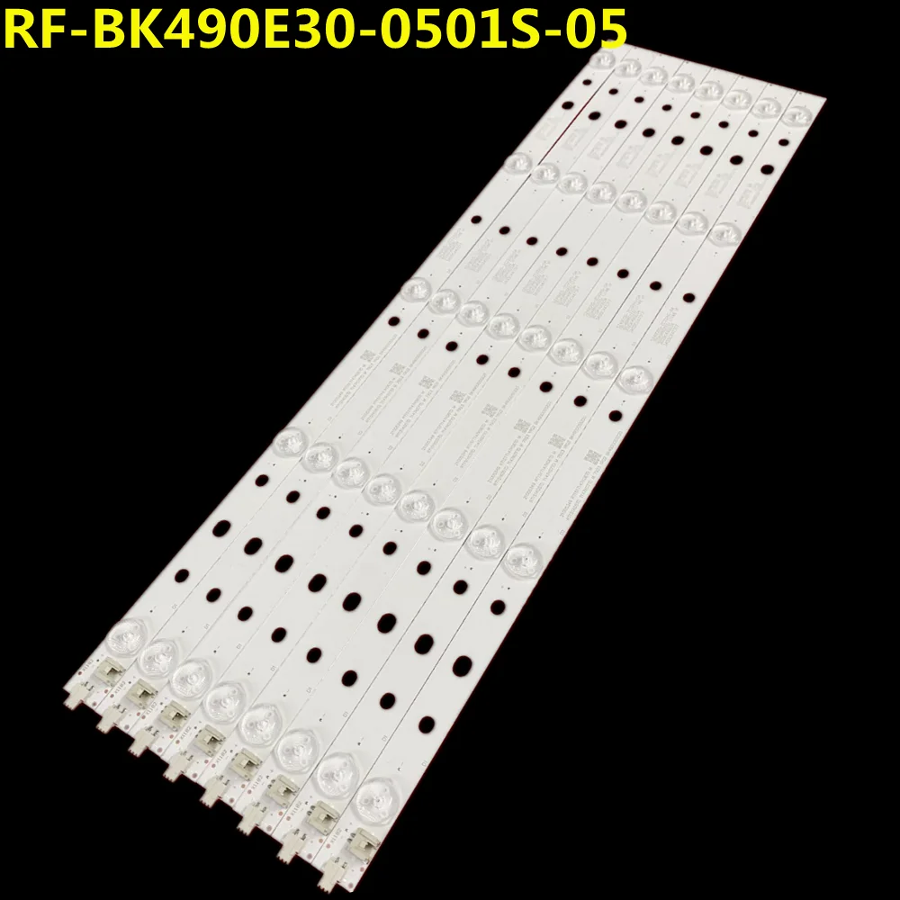 5set=40pcs LED Backlight Strip 5lamps RF-BK490E30-0501S-05 T49U LED49M5000U LED50M3100A