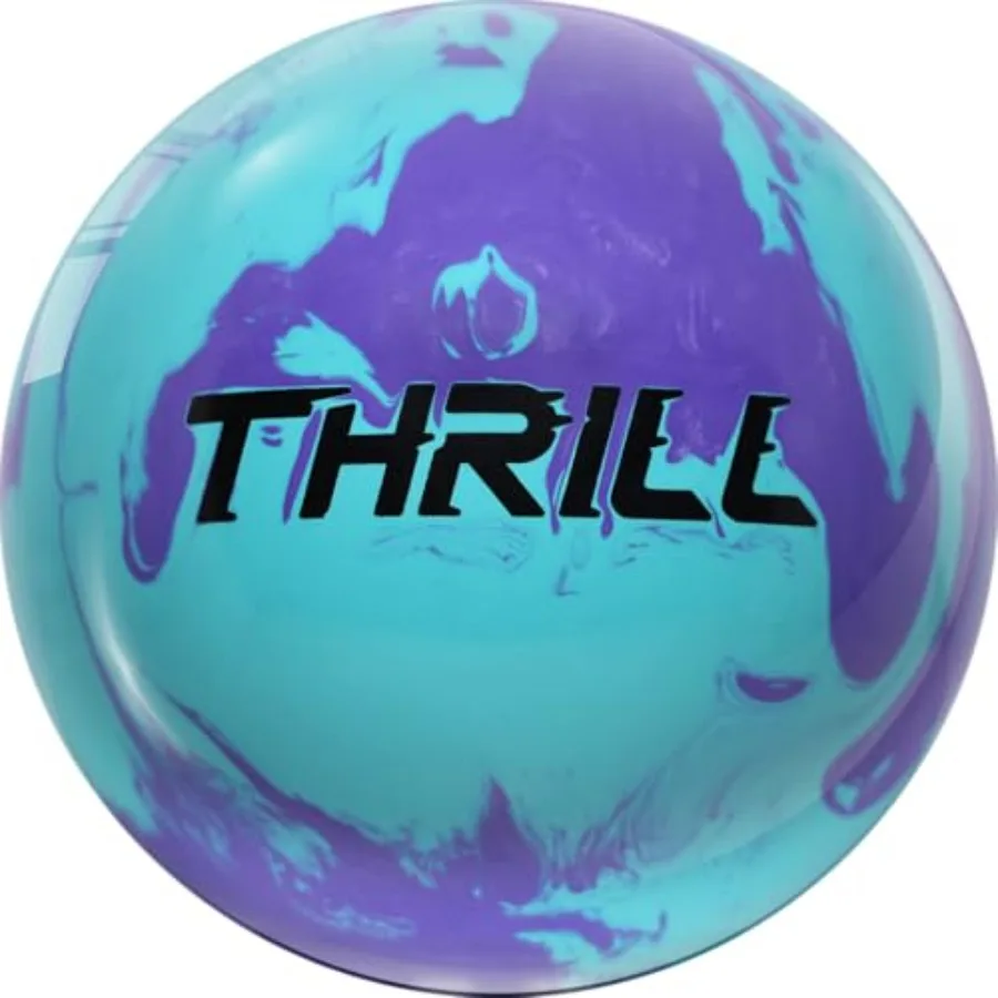 MOTIV Max Thrill Palla da bowling ibrida Ideale per i ciotteri avanzati Ricerca eccezionale Azione con gancio e perno Blu cielo Solido con Pur