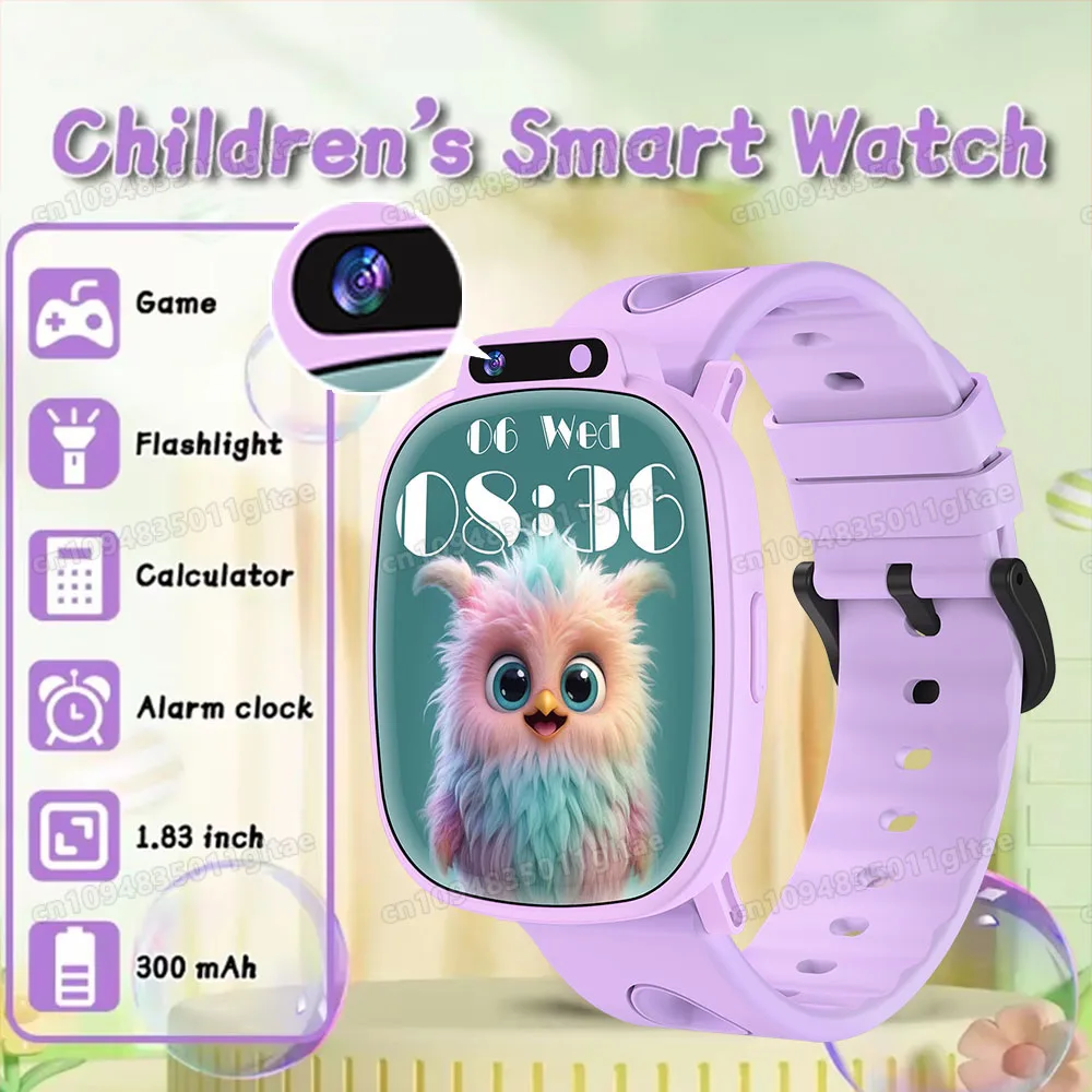 

New Fashion Smart Watch For Children Games HD Screen Camera Flashlight Sleep Monitor Alarm Kids Birthday Holiday Gift Boy Girl