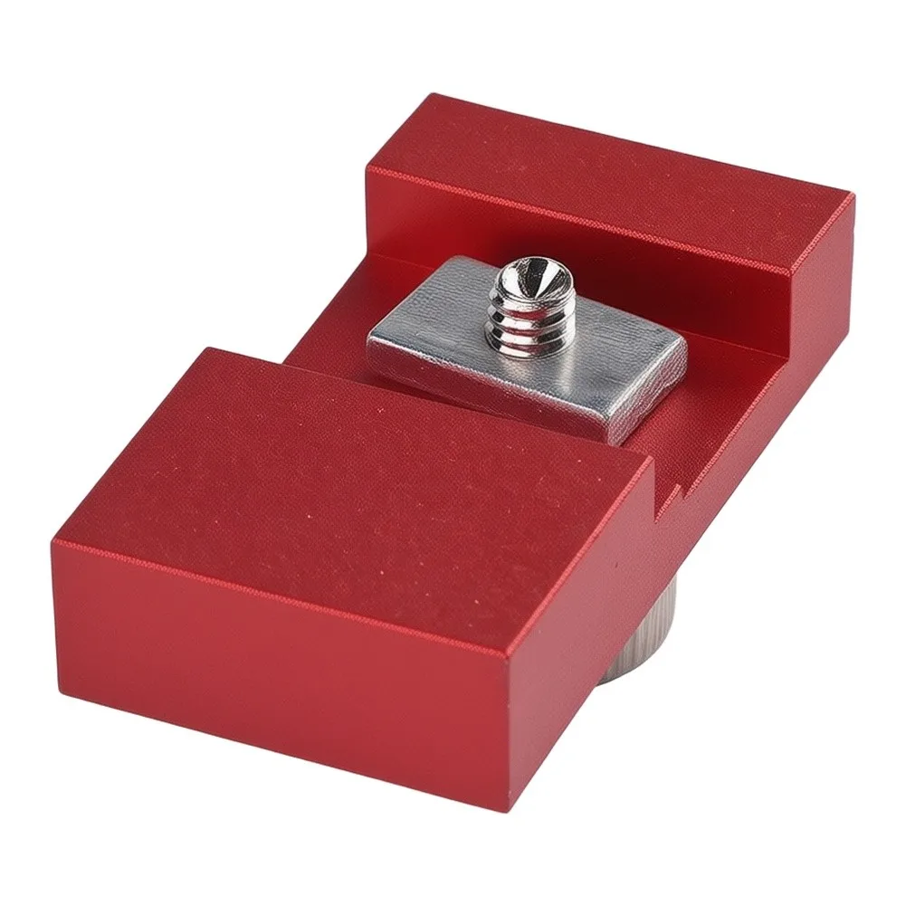 Aluminum Straight Cutting Jig Adapter with Stop Block for Woodworking Guide Rails and Auxiliary Positioning Tasks