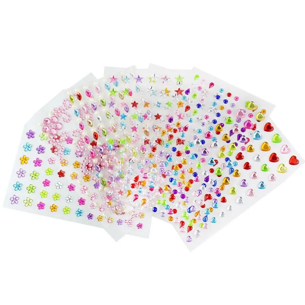 DIY Festival Makeup Decoration Body Colored Diamonds Face Tattoo Stickers Eyeliner Diamond Decals Face Rhinestone Stickers