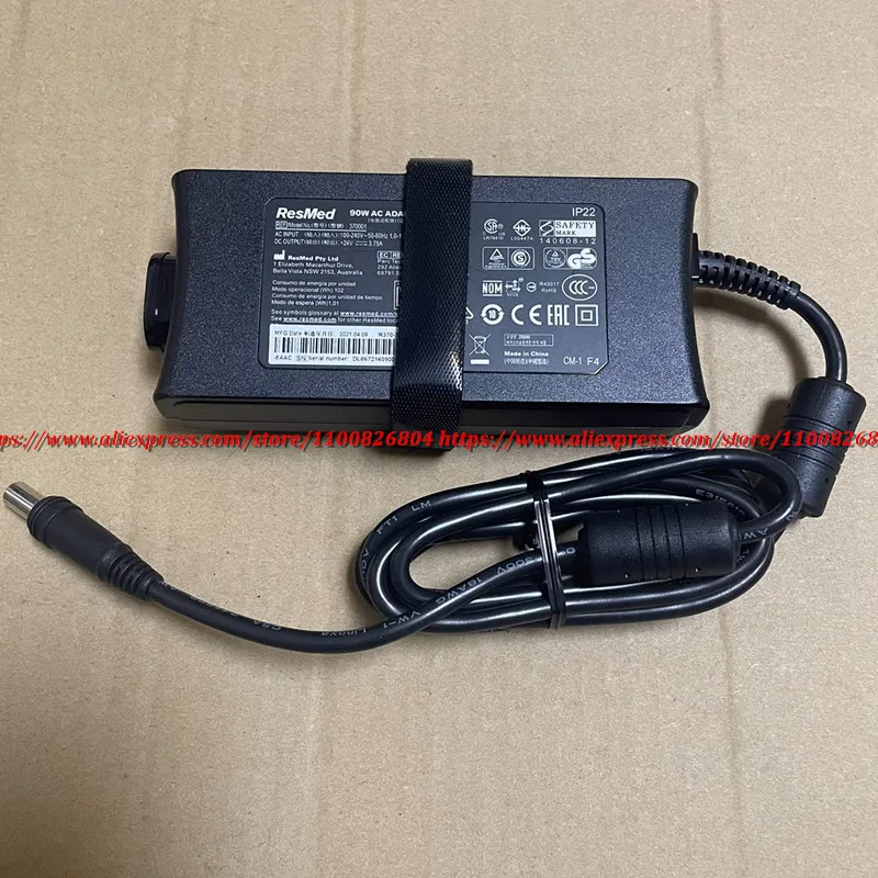 Imagem -03 - Carregador Adaptador ca Genuíno para Resmed Air Sense Fonte de Alimentação 24v 3.75a 90w Ip22 S10 370001 370002 37015 Da90a24 R3707232 370006