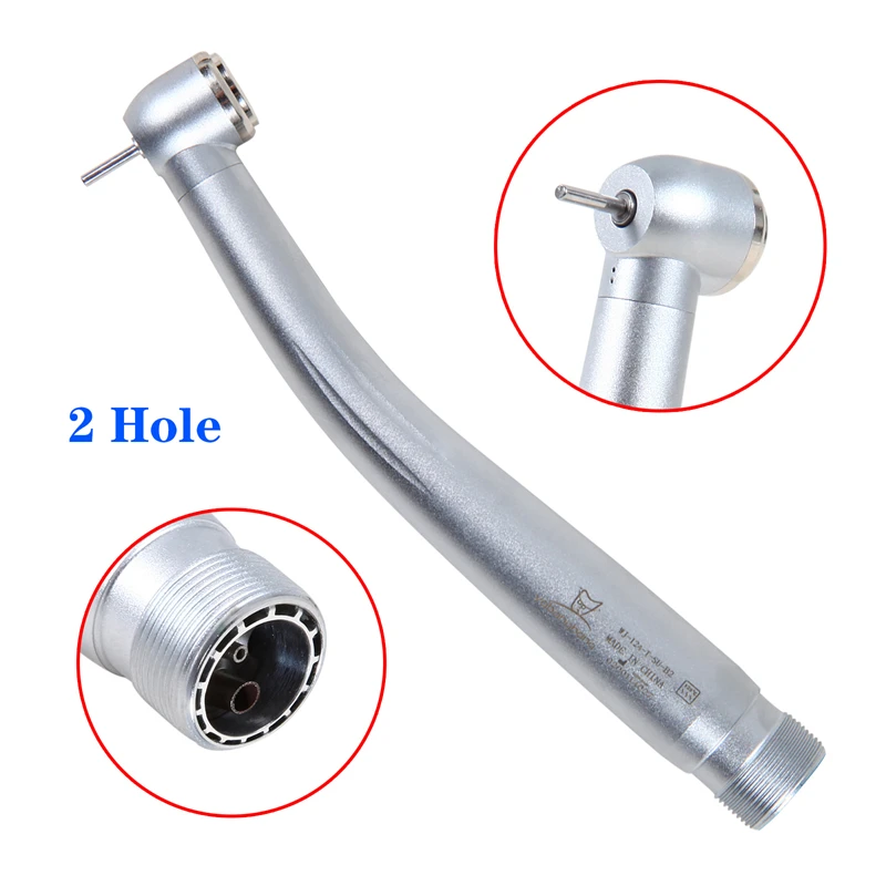 Dental High Speed 2/4Hole Clean Standard/Big Head Handpiece Push Button Air Turbine NSK Style Fit ISO Burs 1.6mm