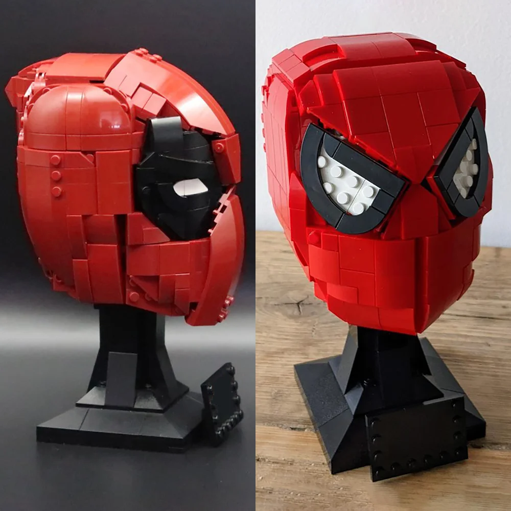 2024 In Sotck MOC-188311 New Assembled Building Blocks deadly-Helmet Bust  Boy Assembly Toy For Kids Birthday Christmas Gift