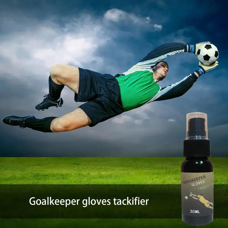 Football Gloves Spray Gloves Glue Sticky Spray 30ml Goalkeeper Tackifier Non-Slip Gloves Cleaning Agent Football Grip Spray For