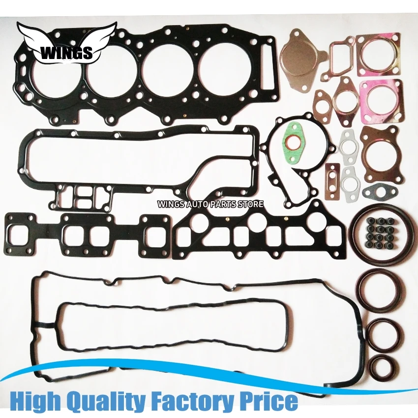 WE BT50 engine overhaul kit gasket set for Ford Ranger Eve-rest 2.5TDI For Mazda BT-50 pick-up 2499cc 2006- gasket WE01-99-100