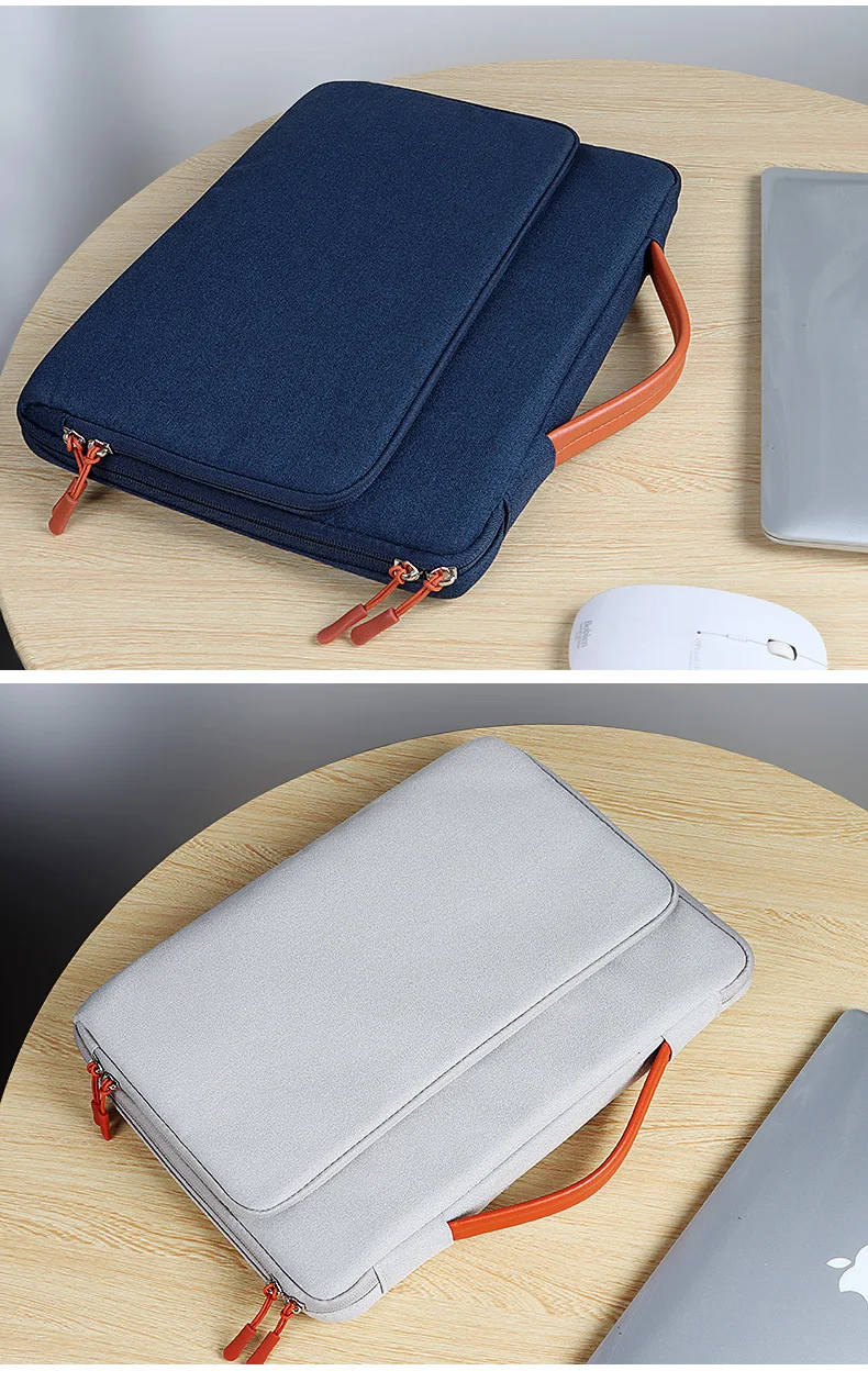 Laptop-Tragetasche 13,3-15,6 Zoll Wasserdichte Aktentasche Schulter-Handtasche für Notebook Tablet – Detail 21