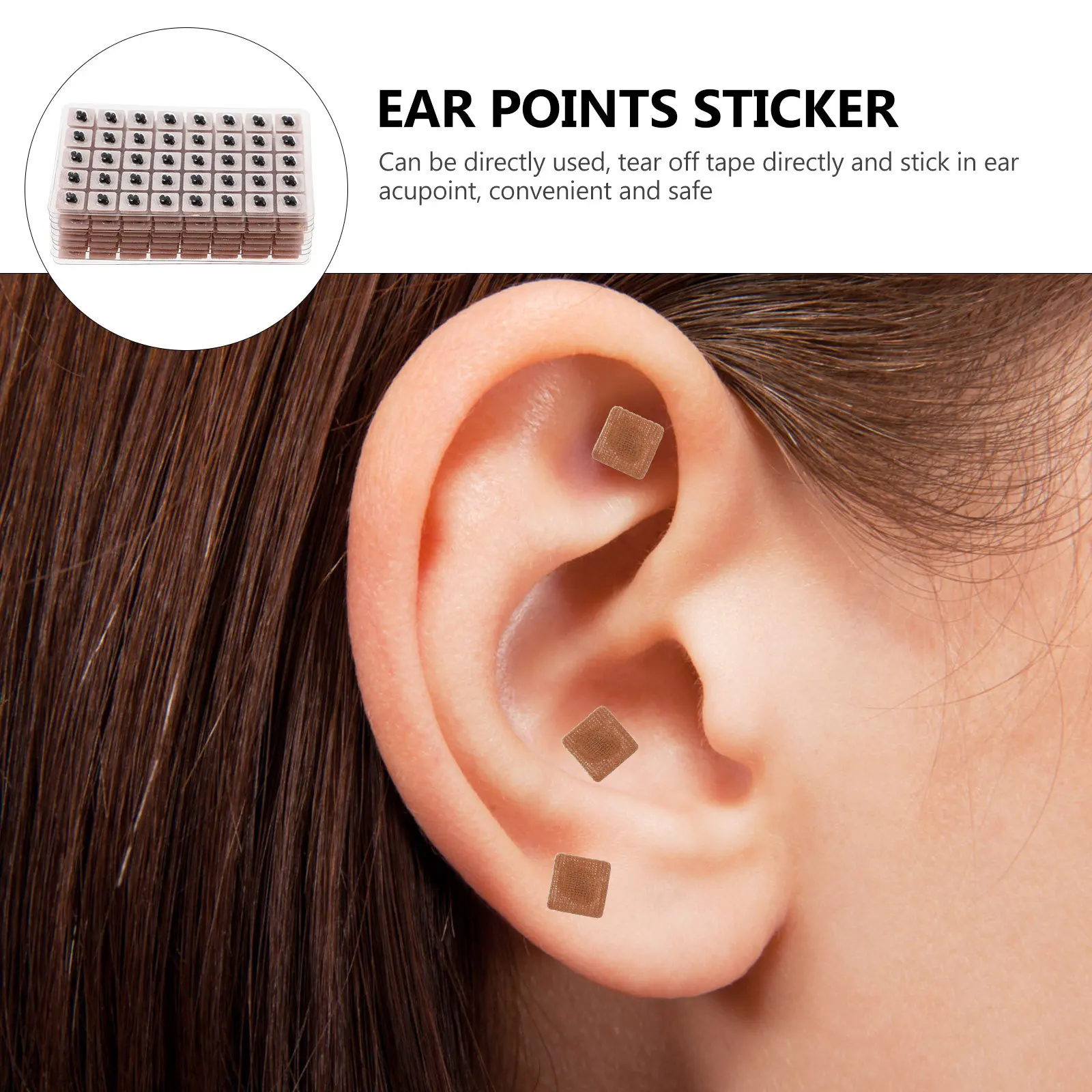 

400Pcs Ear Care Paste Acupuncture Stickers Practical for Auricular Therapy Small Exquisite and Portable Ear Acupoint Patch