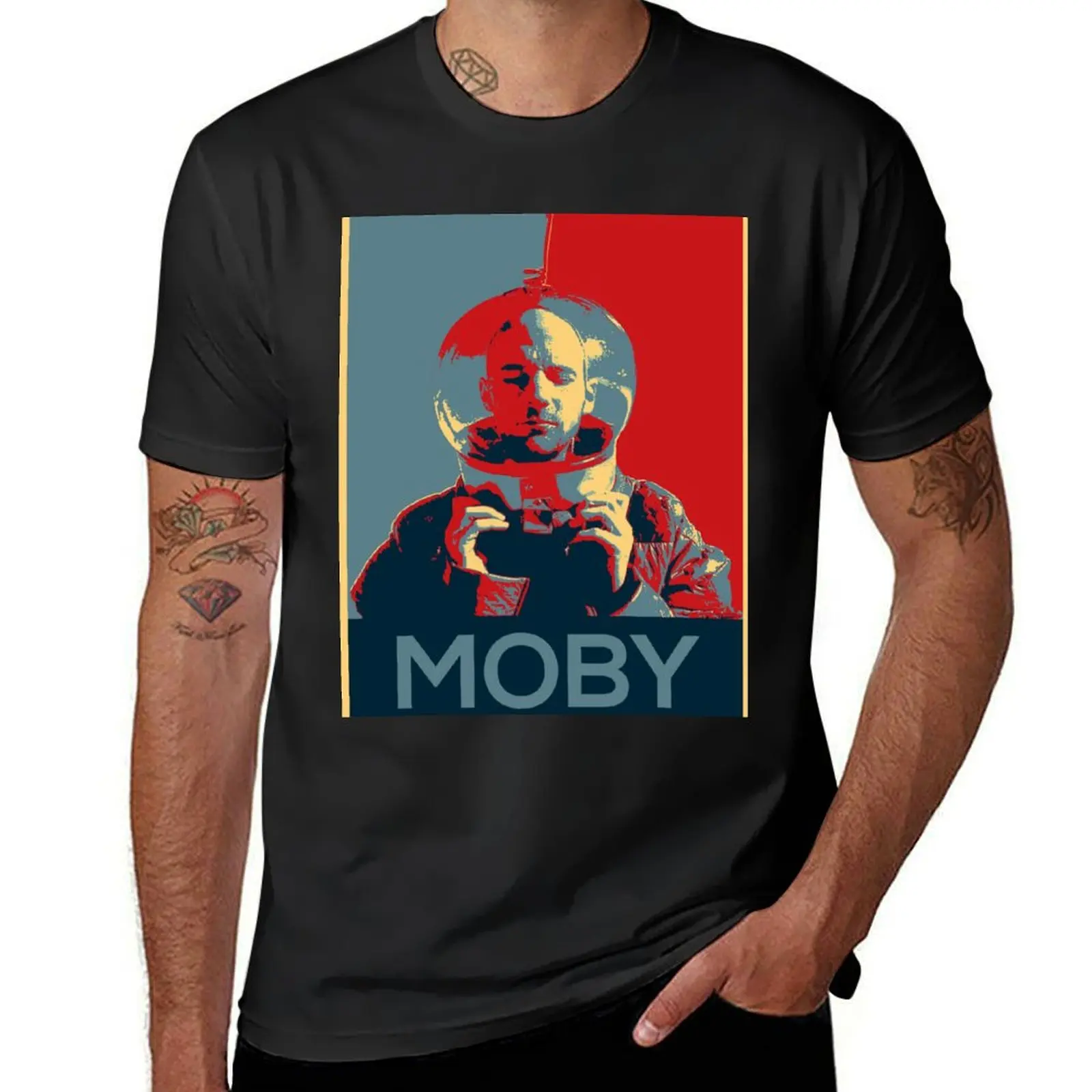 Moby - 18 T-Shirt Hippie Kleidung schlichte Rohlinge Herren T-Shirts