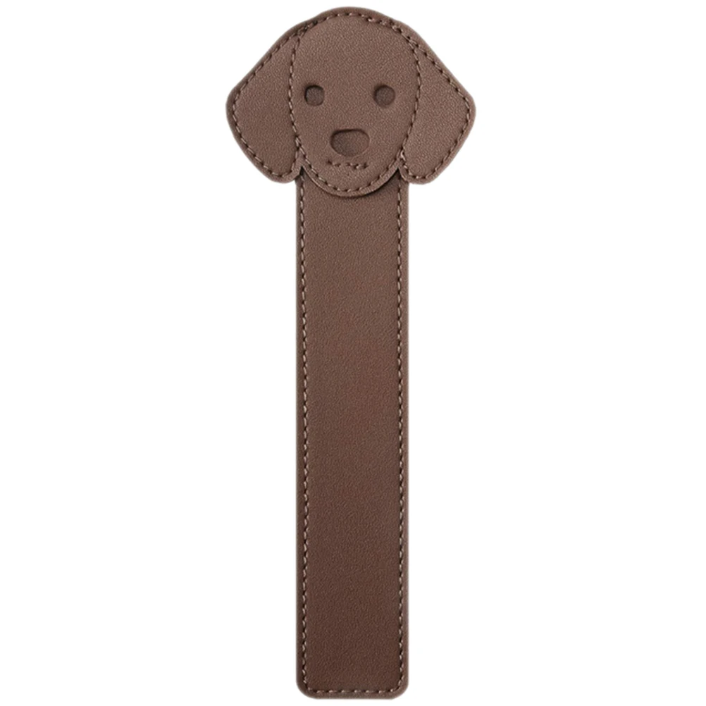 

Faux Dog Bookmark Pu Animal Book Marker Smooth Comfortable Women Men Reader Gift For Birthday Wedding