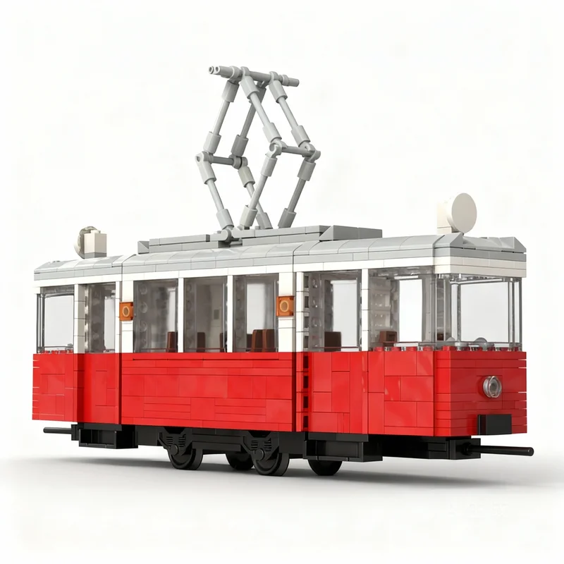 

NEW 654PCS MOC Creative Model Polish Tram Konstal N Building Blocks Collectible Display DIY Building Blocks Gift Display Gift