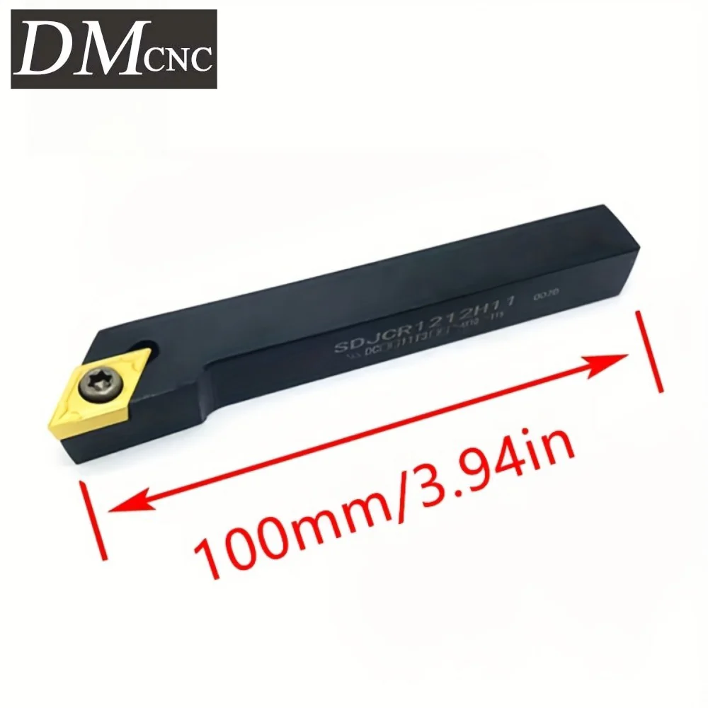SDJCR1212/1616/2020/2525 Tool Holders +10PCS DCMT11T304 ZM25 Inserts Kit for CNC External Turning
