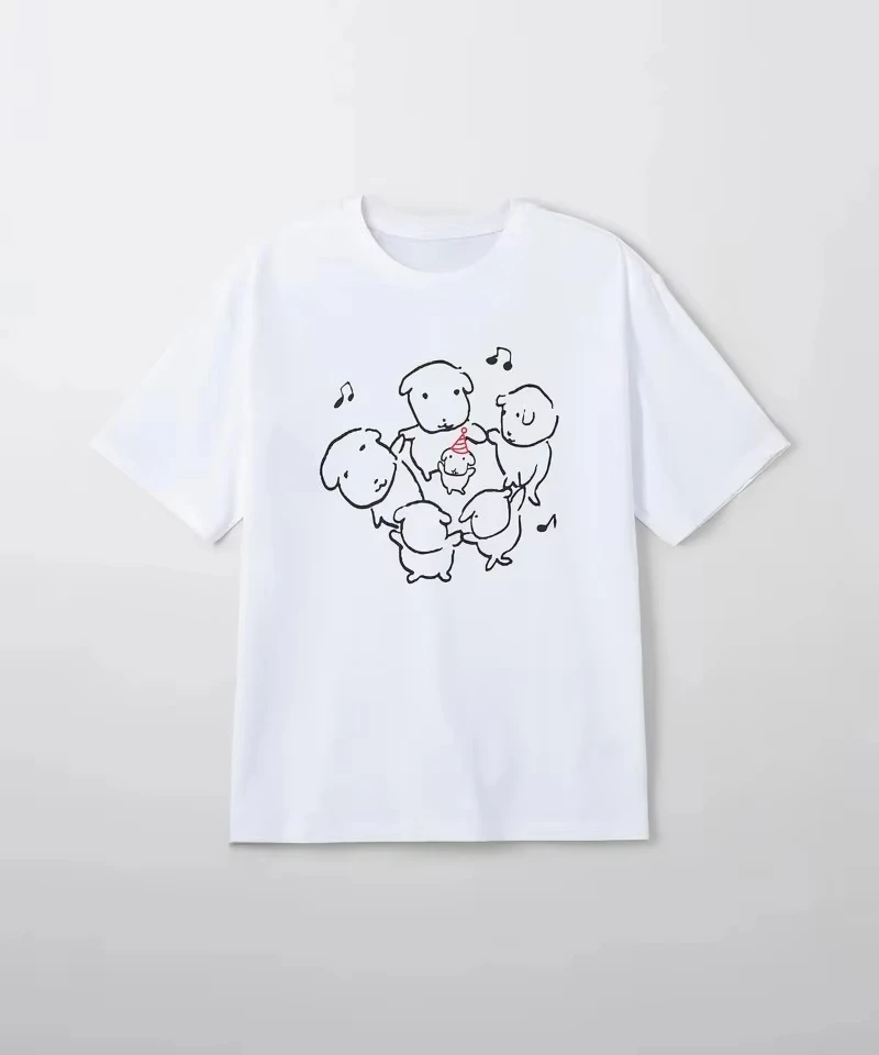 Interesting Graphic Korean-style Women T-shirt Fashionable Harajuku T-shirt Casual and High-quality Summer Men and Women T Shirt