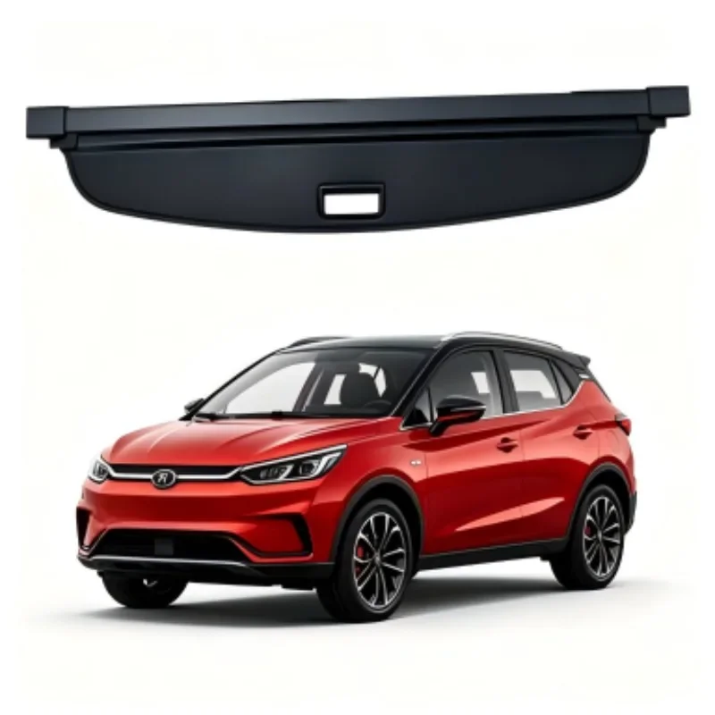 Cargo Cover Trunk Privacy Shade Rear Security Partition Anti-Theft Shield Organizer for BYD Yuan UP 2024-2025 Drill Installation