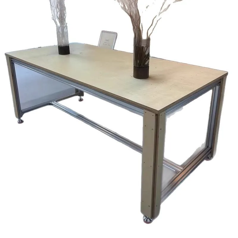 

Conference table, birch multi-person large class table, creative office desk