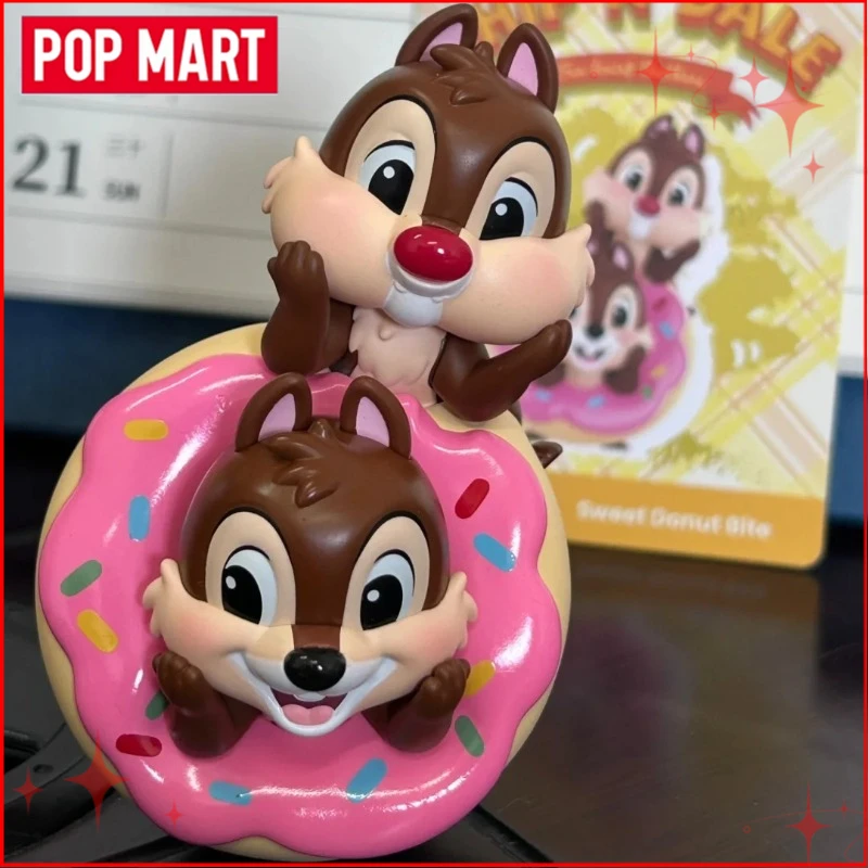 ของแท้จาก POPMART ดิสนีย์ ชิปแอนด์เดล ซีรีส์พี่น้องที่รักการสนุกสนาน กล่องสุ่มฟิกเกอร์อนิเมะ ของเล่น ของขวัญคริสต์มาส