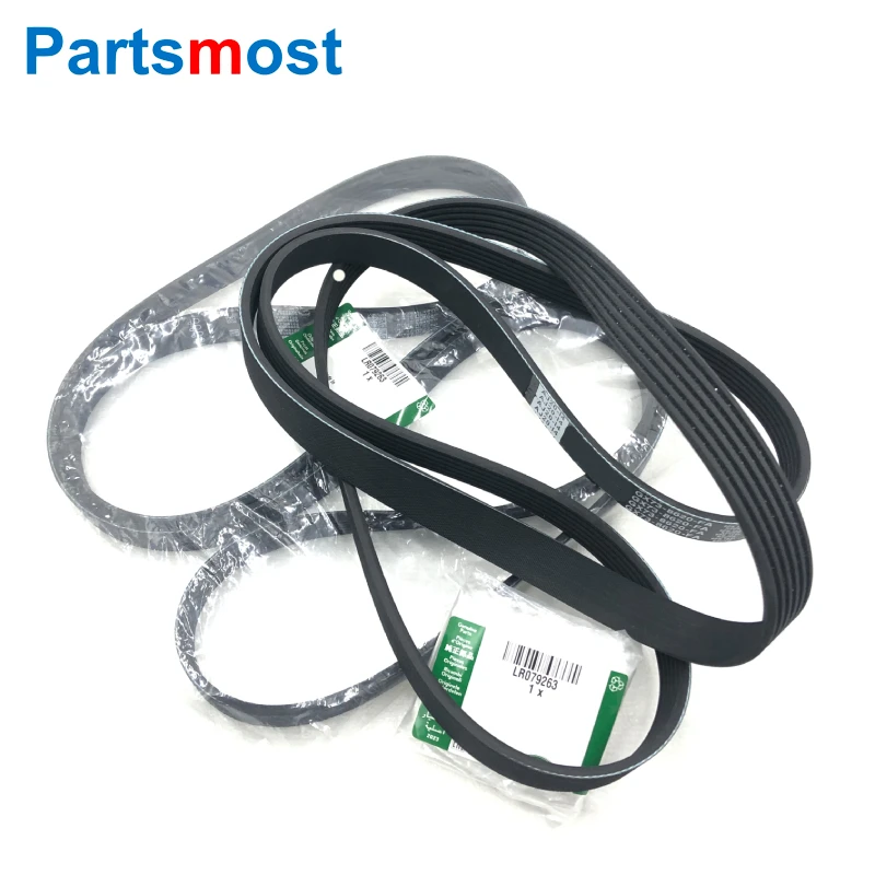 LR079263 T2H59849 LR071742 2.0L ENGINE ACCESSORY DRIVE BELT FOR LAND ROVER RANGE ROVER EVOQUE VELAR NEW DISCOVERY SPORT JAGUAR