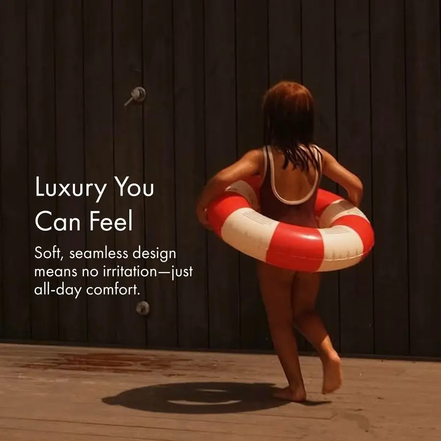 Kinderschwimmer für Kleinkinder, langlebiges Schlauch, handbedruckte Poolschwimmer im klassischen Streifen-Design, weiche, bequeme Nähte, verstaubarer Schwimmer