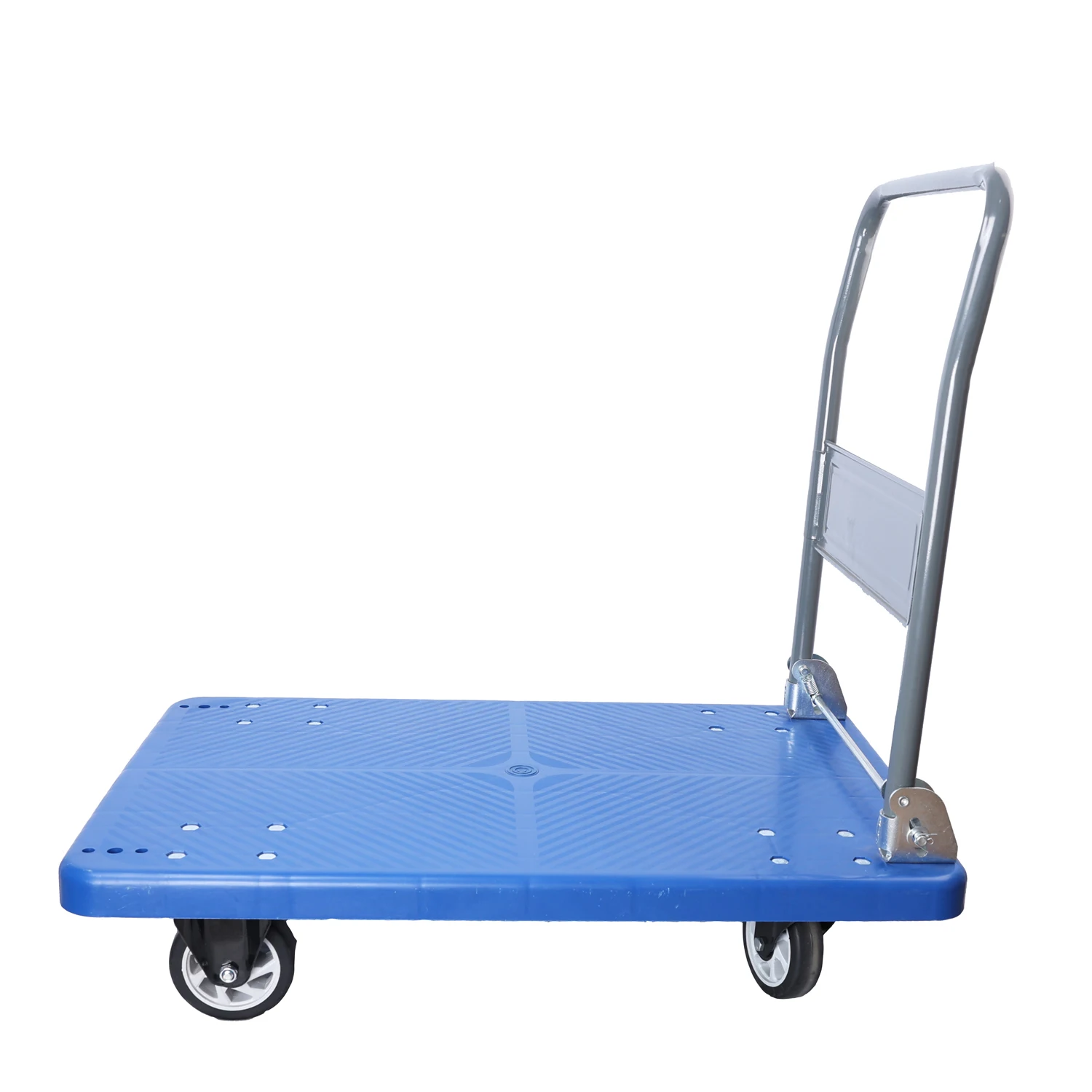 

Upgraded Foldable Hand Truck Dolly 660lbs Capacity Heavy Duty Collapsible Swivel Handle Flat Bed Wagon