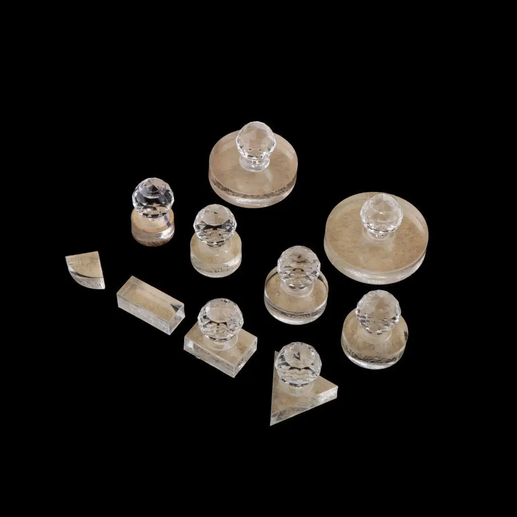 Outil de tampon de presse en verre, moule de presse, accessoires de surligneur de maquillage