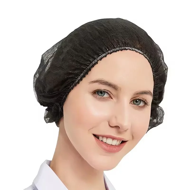 100PCS Disposable Hair Head Caps Non Woven Dustproof Cap Eyelash Extension Makeup Tool Breathable Shower Bathing Hats