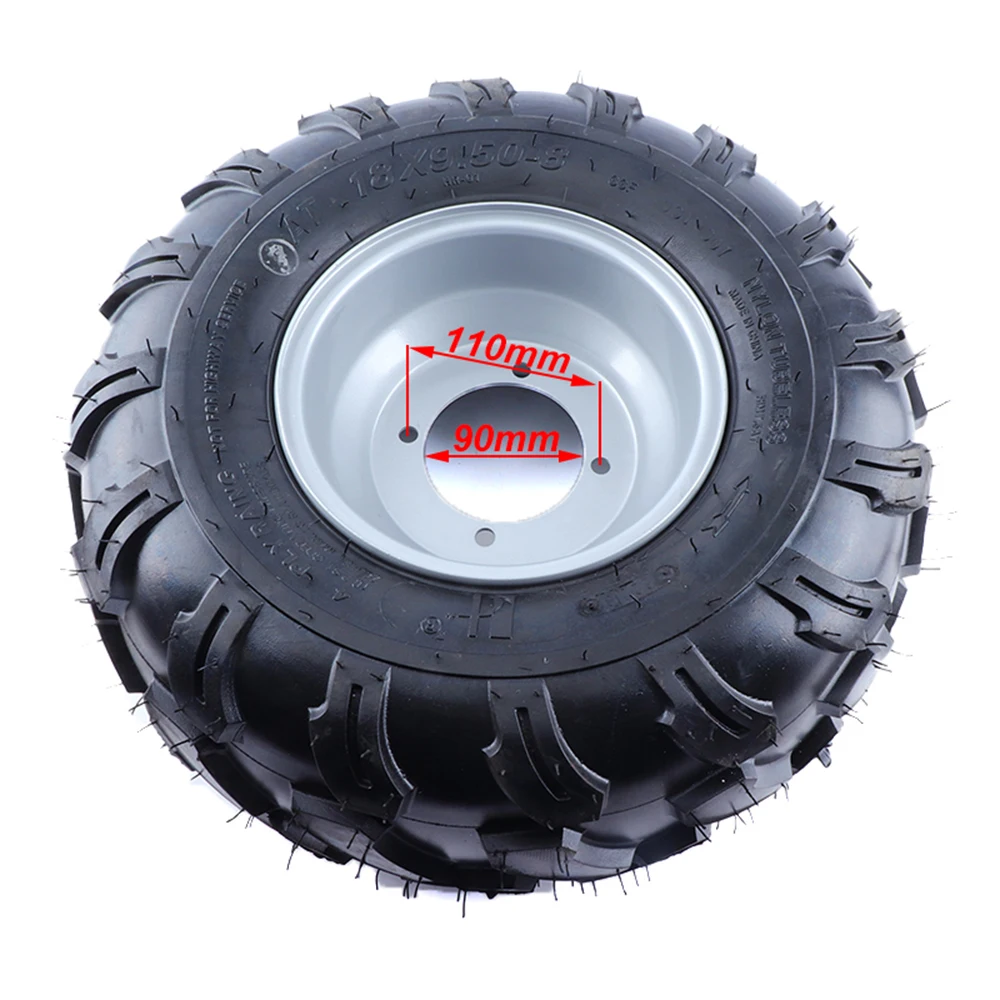 High Performance 19x7-8 18x9.50-8 Tire Rim for ATV Dirt Bike Quad Lawn Mower Garden Tractor 150cc 200cc 250cc 300cc