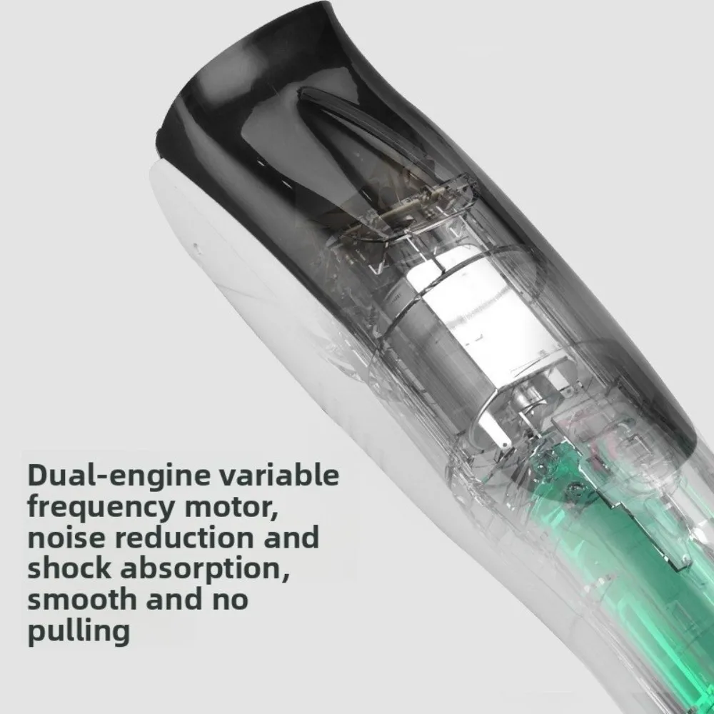 신형 충전식 아기 이발기 자동 헤어 흡입 무선 어린이 전기 이발기 조용한 전기 이발기
