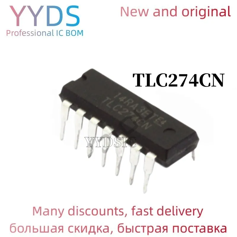 10PCS TLC274 TLC274CN  DIP-14    good