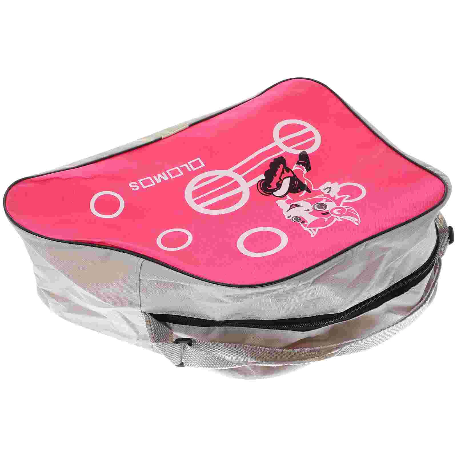 Fashionable Printed Skating Shoes Storage Bag Portable Adjustable Shoulder Strap Storage Organizer Roller Skate Storage Bag(Pink