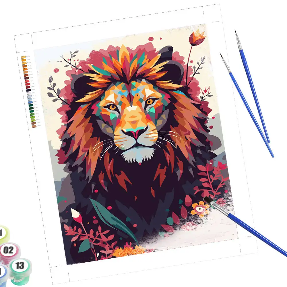 Lion Pattern Colori… - image