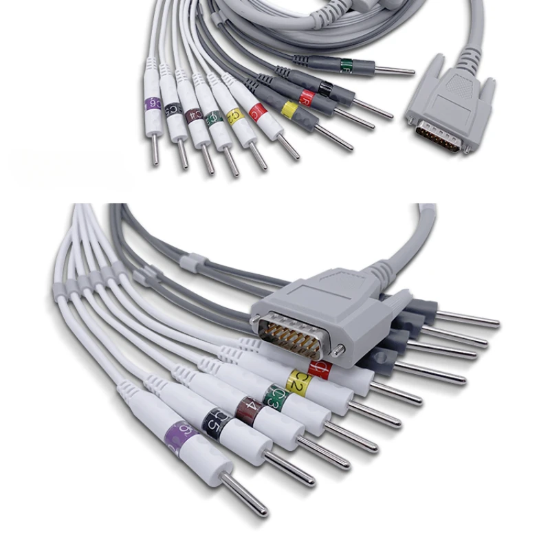 Lead wire fittings of electrocardiograph Ball-sucking limb clamp