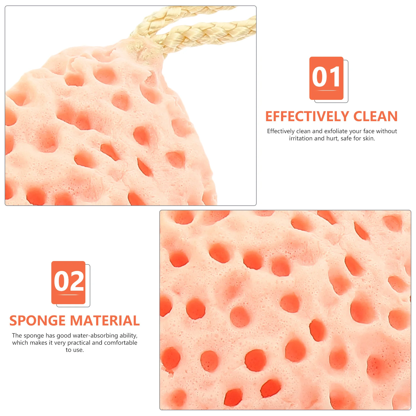 3 قطعة إسفنجة غسيل الوجه متعددة الوظائف التقشير التطهير الإسفنج مجموعة إزالة المسام العميقة دش المحمولة الوجه الإسفنج