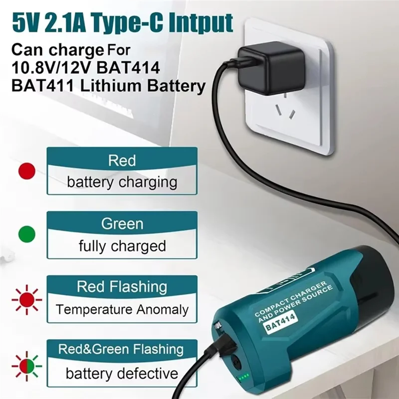 

AB47-Battery Adapter For For Battery Adapter 12V Lithium Battery Electric Power Tool