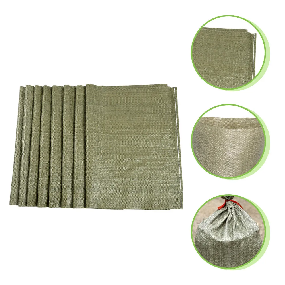 

8Pcs Woven Bags Large Reusable Storage Bags for Household Construction Logistics Garden Rubbish Storage Containers