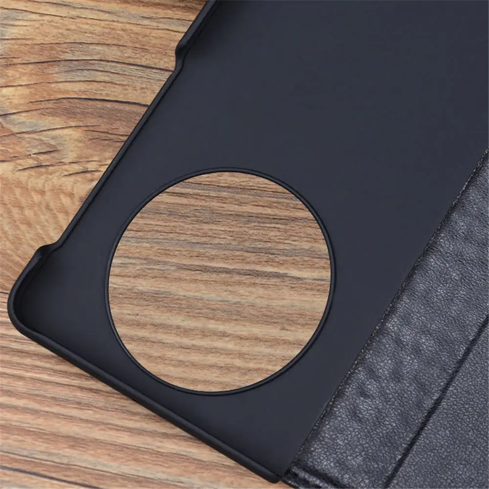 Funda con tapa magnética de cuero de vaca genuino de lujo para OPPO Find N5 cubierta de cocodrilo